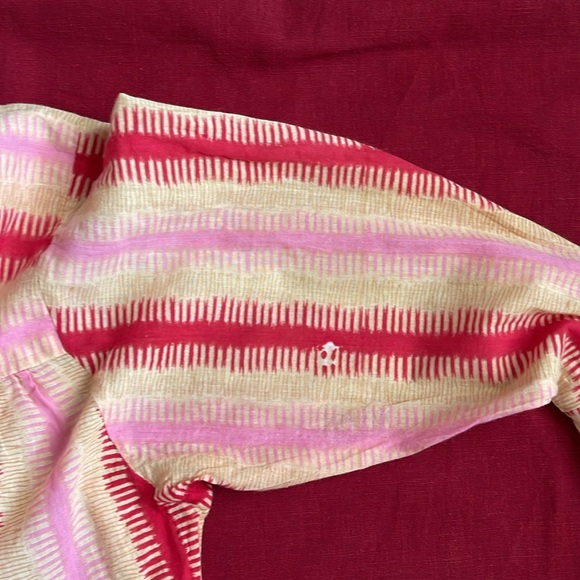 Cece Cabana S M/L Stripped Cotton Long-Sleeve Midi Dress - Picture 16 of 16